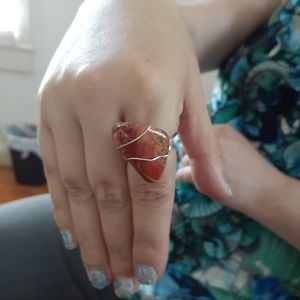 Handmade wire wrap ring